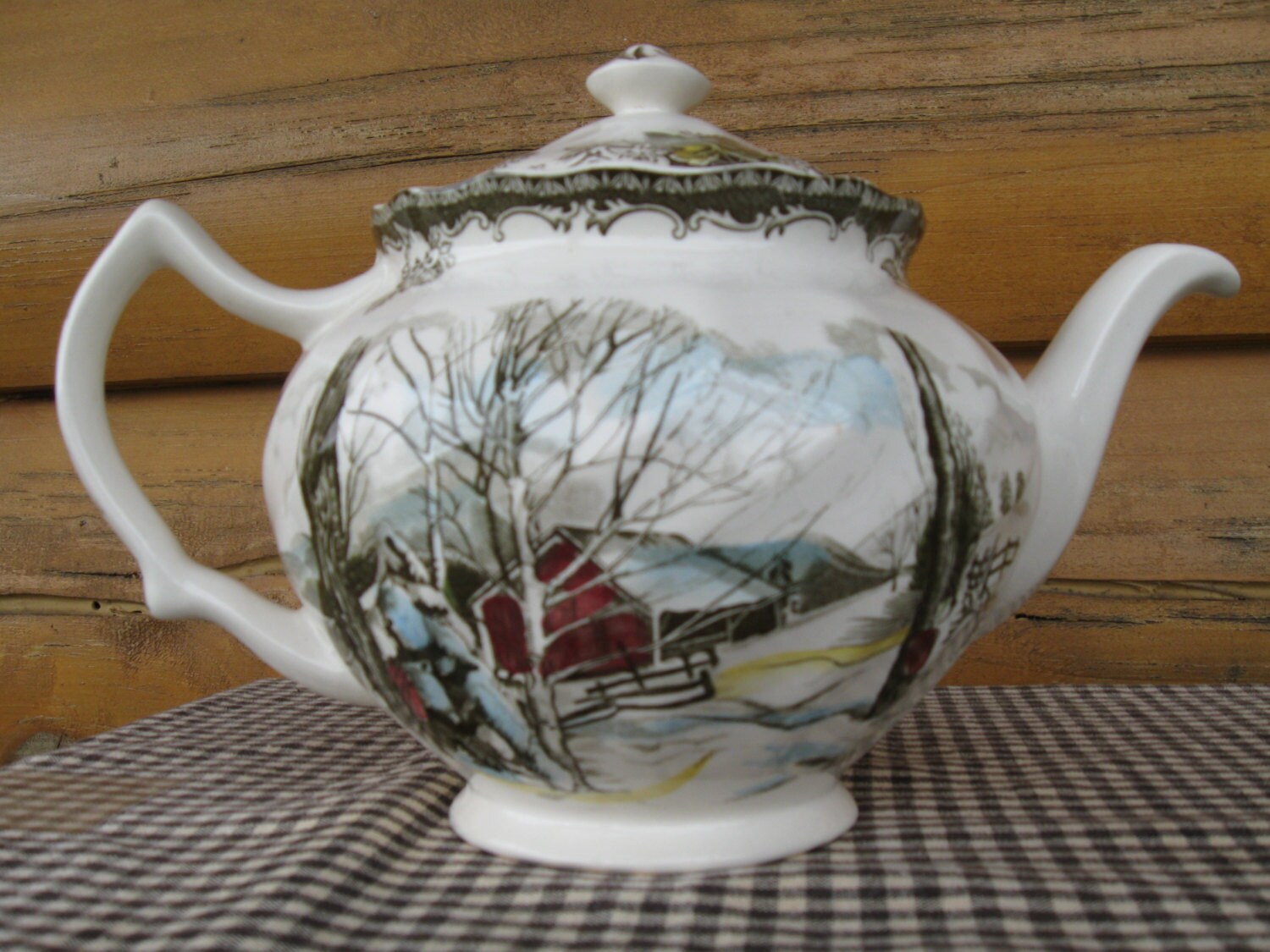 Johnson Brothers Friendly Village Tea Pot by LittleLogHouseAntiqu