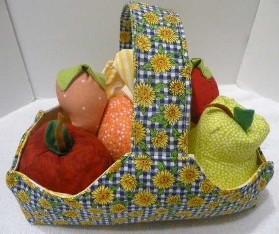 Pretend Fruit Fabric Fruit Fruit Toys Farmers by ForTheLuvOfThread