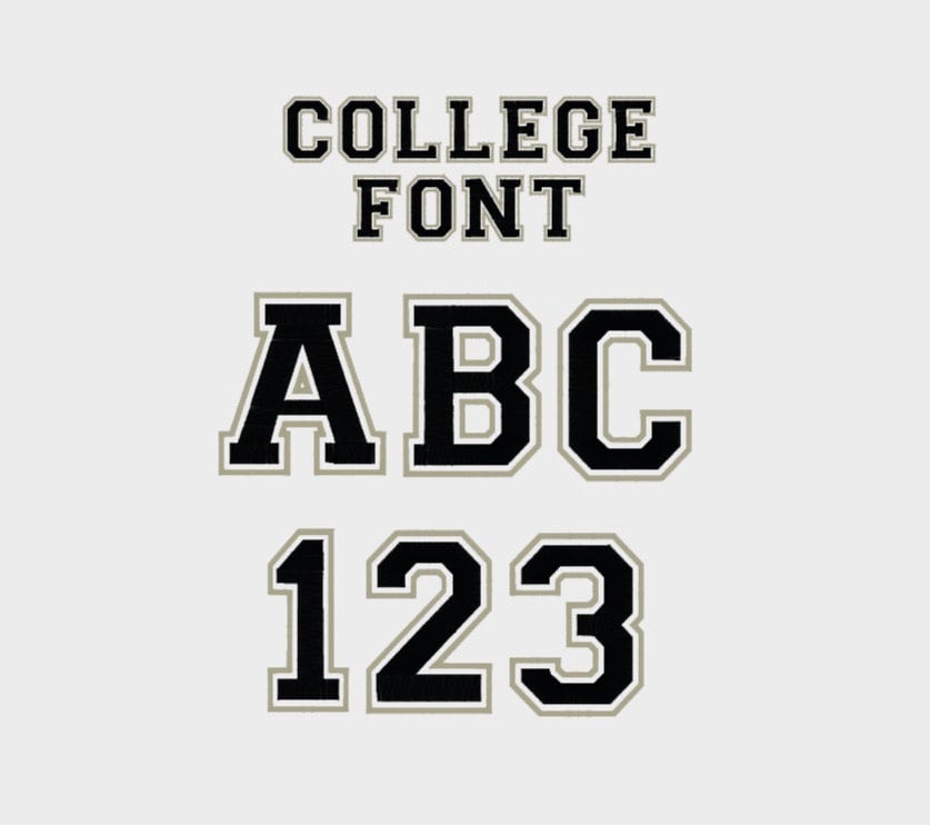 College Font 16