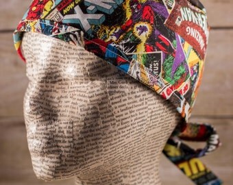 Mens Scrub Cap - Marvel Comics