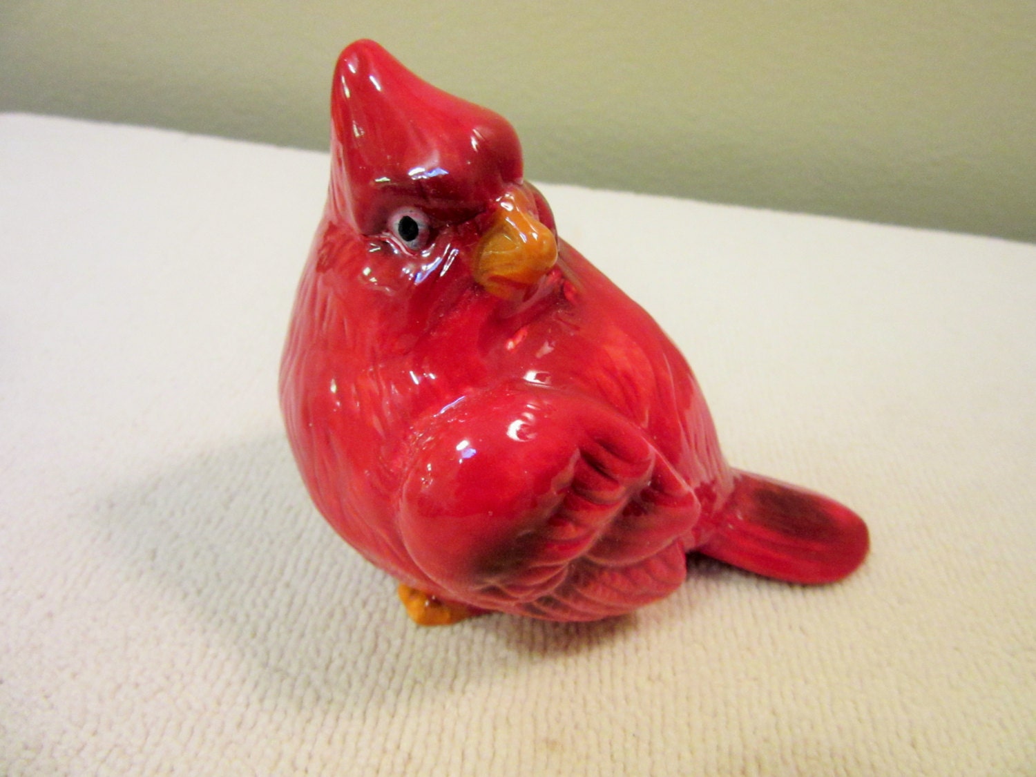 Red Bird Cardinal Figurine Goebel Porcelain ceramic bird