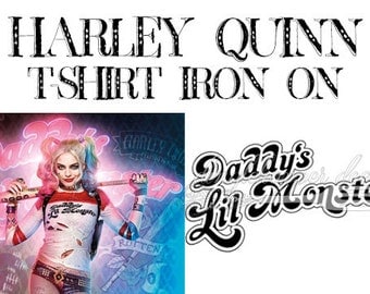 HARLEY QUINN Suicide Squad - Daddy's Lil Monster Iron On