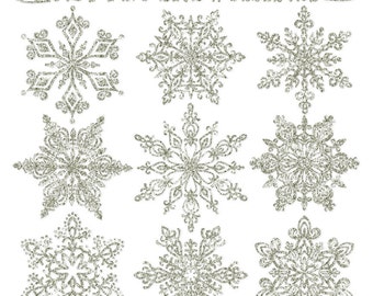 Glitter snowflake  Etsy