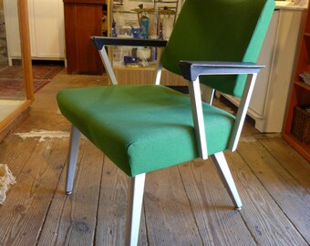 Industrial Chair Modern 1970s Green Maker GOOD FORM VG Condition Retro Green Cord Fabric
