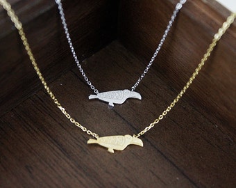Gold and Silver Toucan Bird Charm Necklace . Delicate and Simple Necklace . Birthday Gift