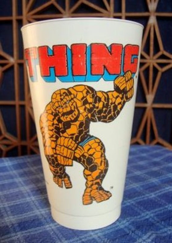 Vintage 1975 711 Collectible Slurpee Cup The Thing Marvel