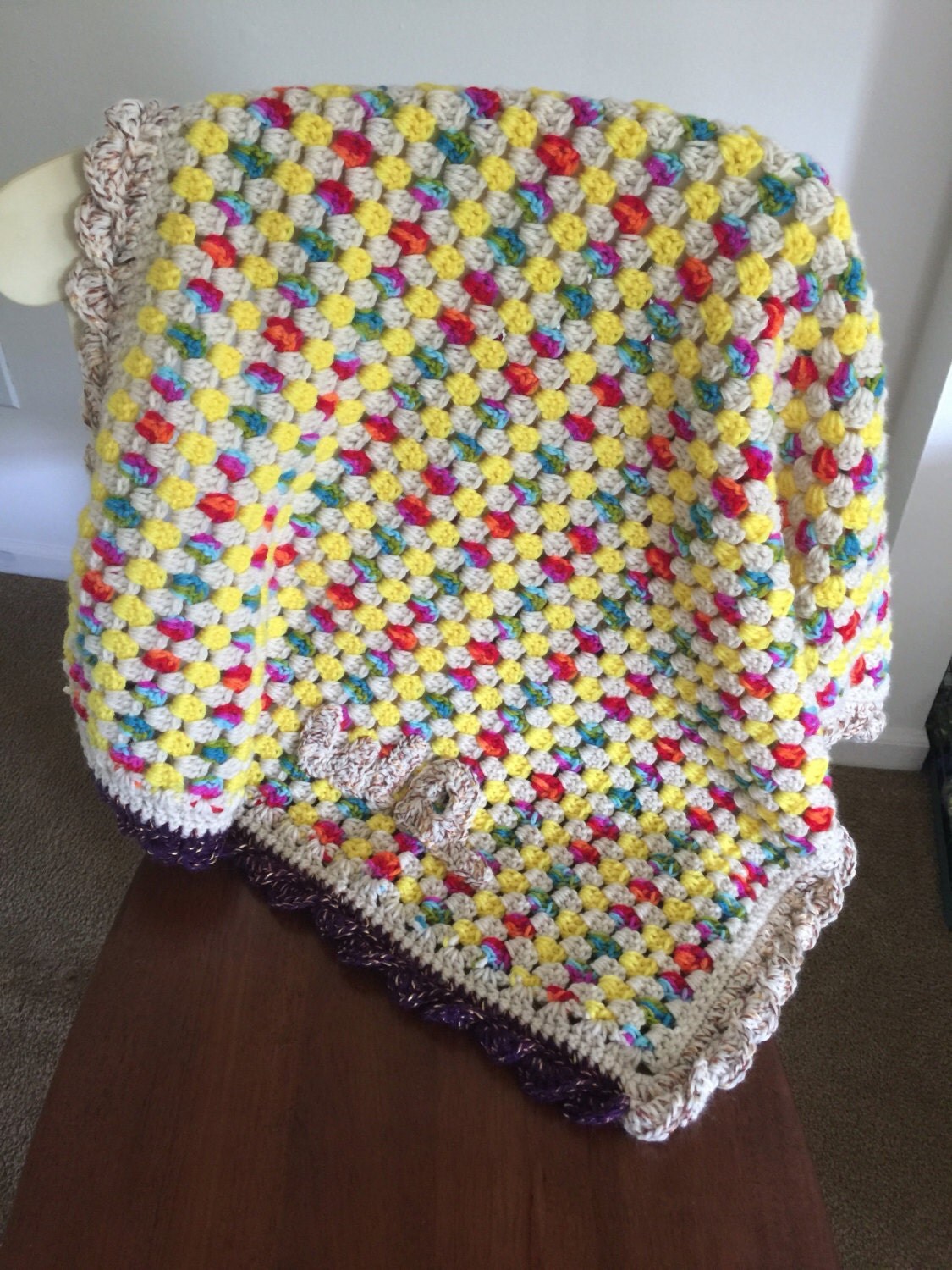 Baby Blanket// Afghan// Handmade Throw// Homemade by GettinGranny