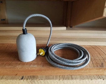 Concrete Pendant Light - Unique Lighting - Modern Lighting - Hanging Pendant