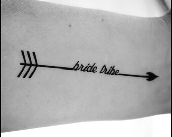 Bachelorette tattoos bachelorette party tattoos bride tribe tattoos temporary tattoos