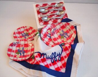 Muffy VanderBear Collection Picnic Basket Set 1992-1996