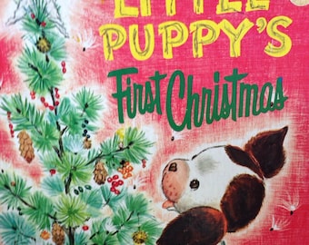 The Poky Little Puppy's First Christmas, Golden Press 1973. Large Golden Book