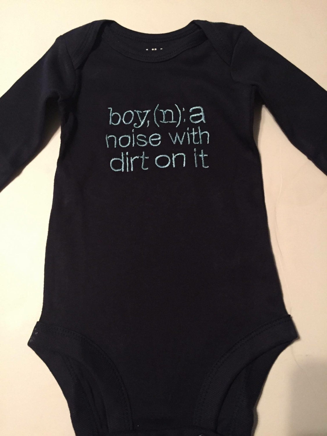 Definition of a boy funny baby onesie by OhSewLovelyCreations