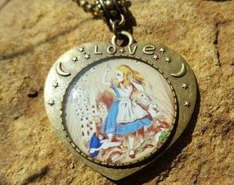 Vintage Alice In Wonderland Rabbit Hole Charm
