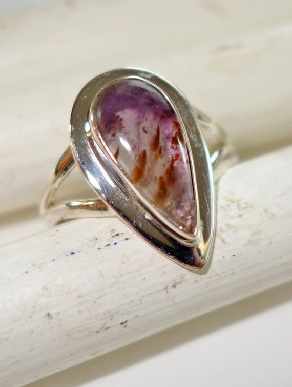 Super Seven Melody Stone Ring Size 9 Super 7 by ElmbrookJewelry