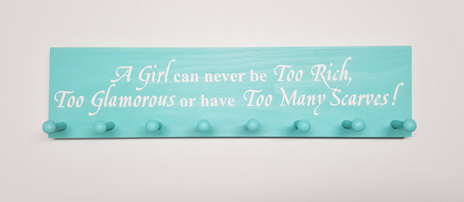 SCARF HOLDER Scarf collection Rack for Scarves Ladies