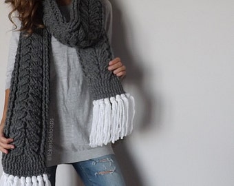 Crochet Pattern - Elliott Scarf by Lakeside Loops (includes KIDS & ADULTS sizes)