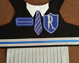 Hogwarts School Uniform/ Small Dog Puppy/ Vest or Dress/ Ravenclaw, Hufflepuff, Gryffindor, and Slytherin/ Harry Potter Costume