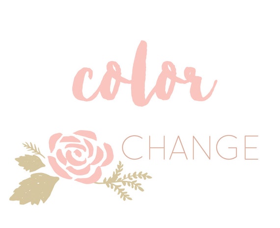 Color Change to any digital download in my shop