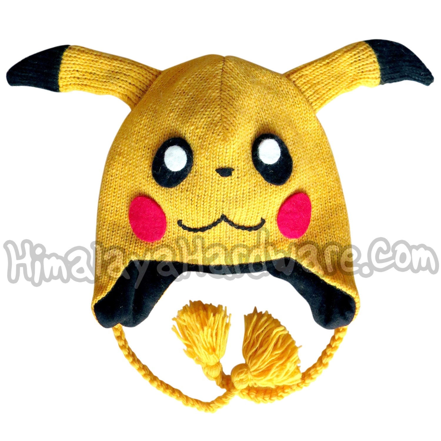 Knit Wool Pikachu Pokemon Hat adult youth by HimalayaHardware