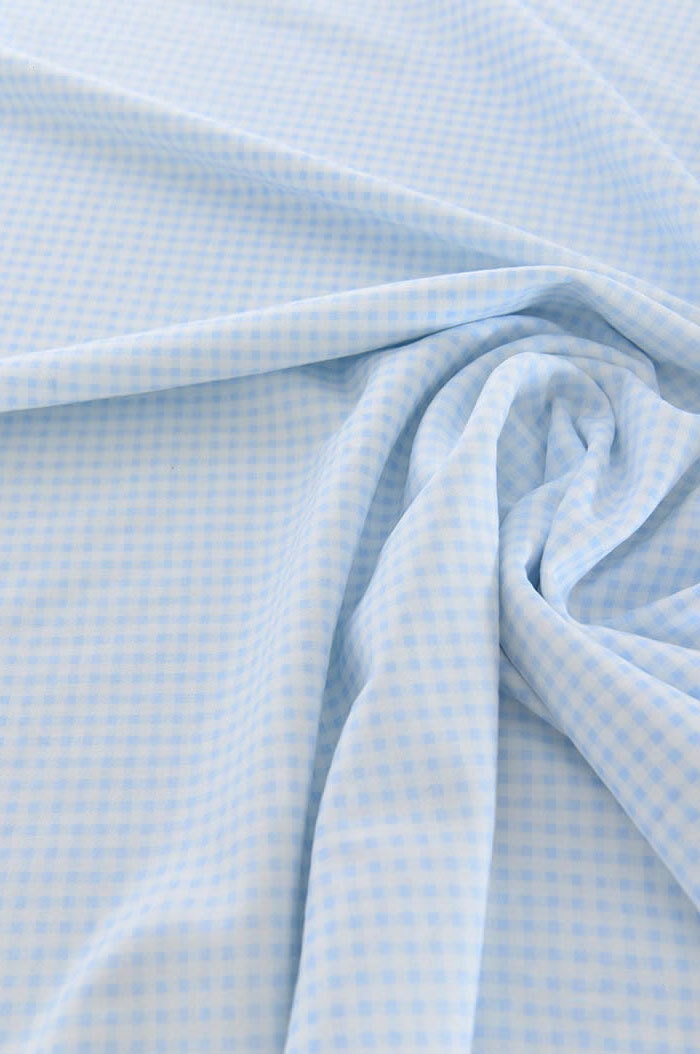Baby Cotton Knit Fabric Gingham Fabric Stretch Soft by zoooop