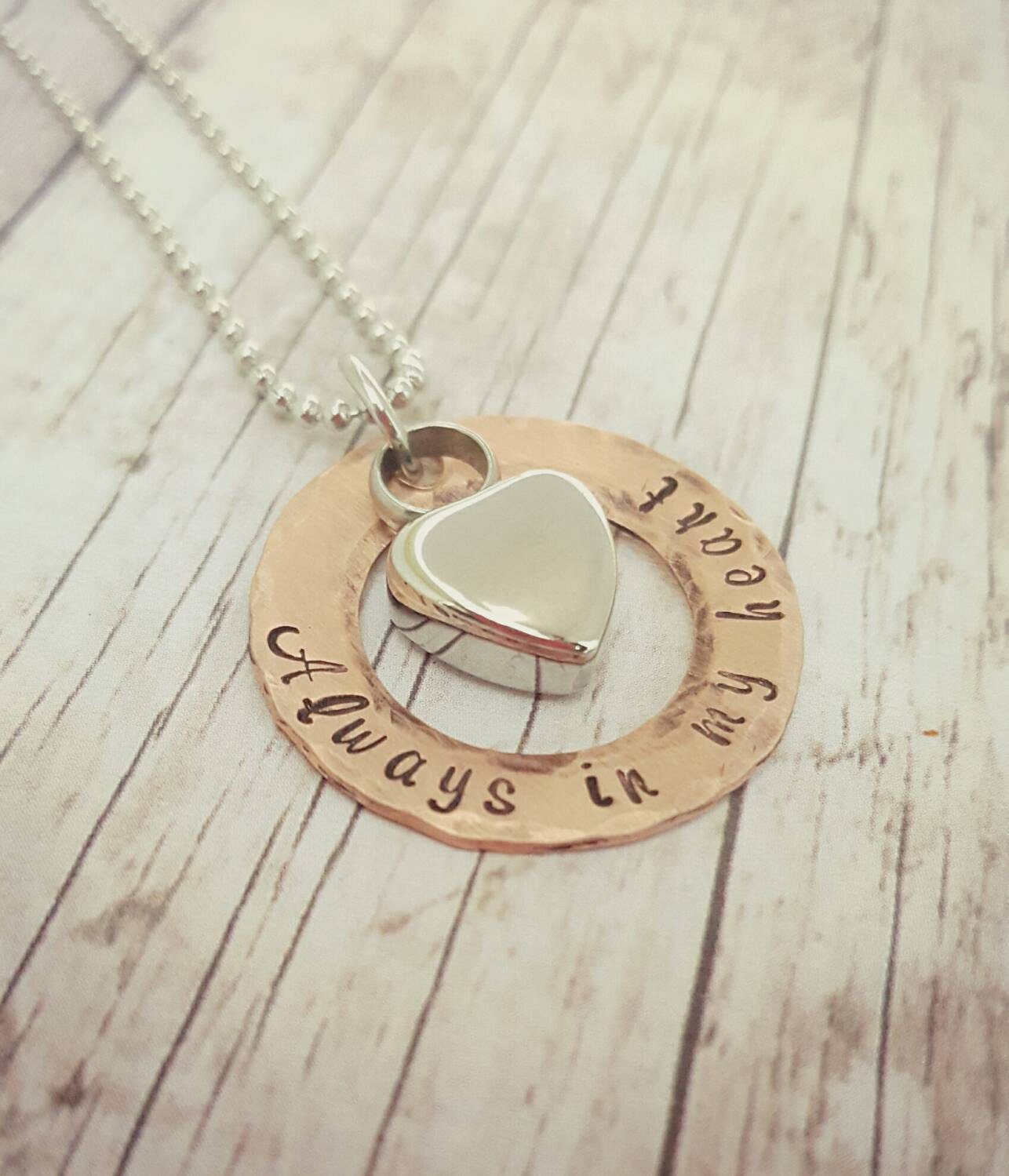 Cremation Necklace Copper Urn Necklace Custom Made Urn