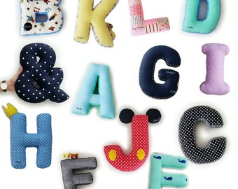 Alphabet pillow letter cushion (free name on your pillow)