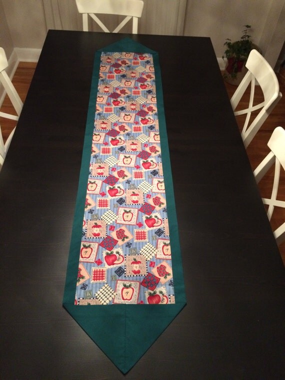 Kitchen Table Runner Table Decor Handmade Apples Table