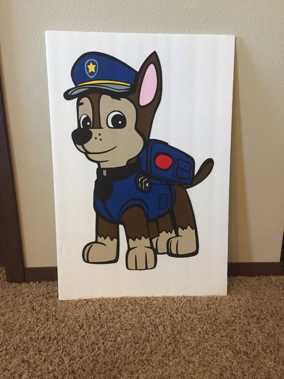 Paw Patrol Party Game Pin the Badge On Chase by MAHStudios