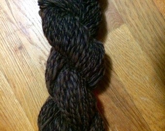 100% Wool Hand Spun in "Wine and Chocolates" colorway