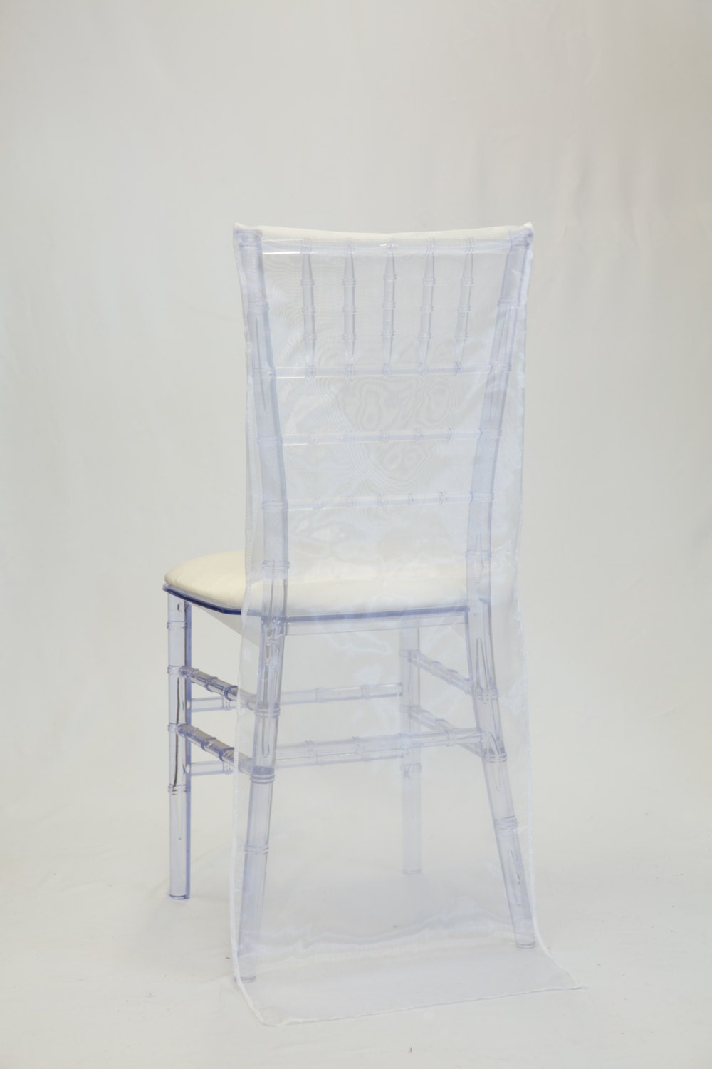 White Organza Chiavari Chair Cover