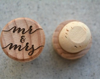 Personalized Wine Stopper Wedding Favor or Wedding Gift Eat Drink and Be Married Wood Wine Cork Wedding Reception Wedding Guest Gift