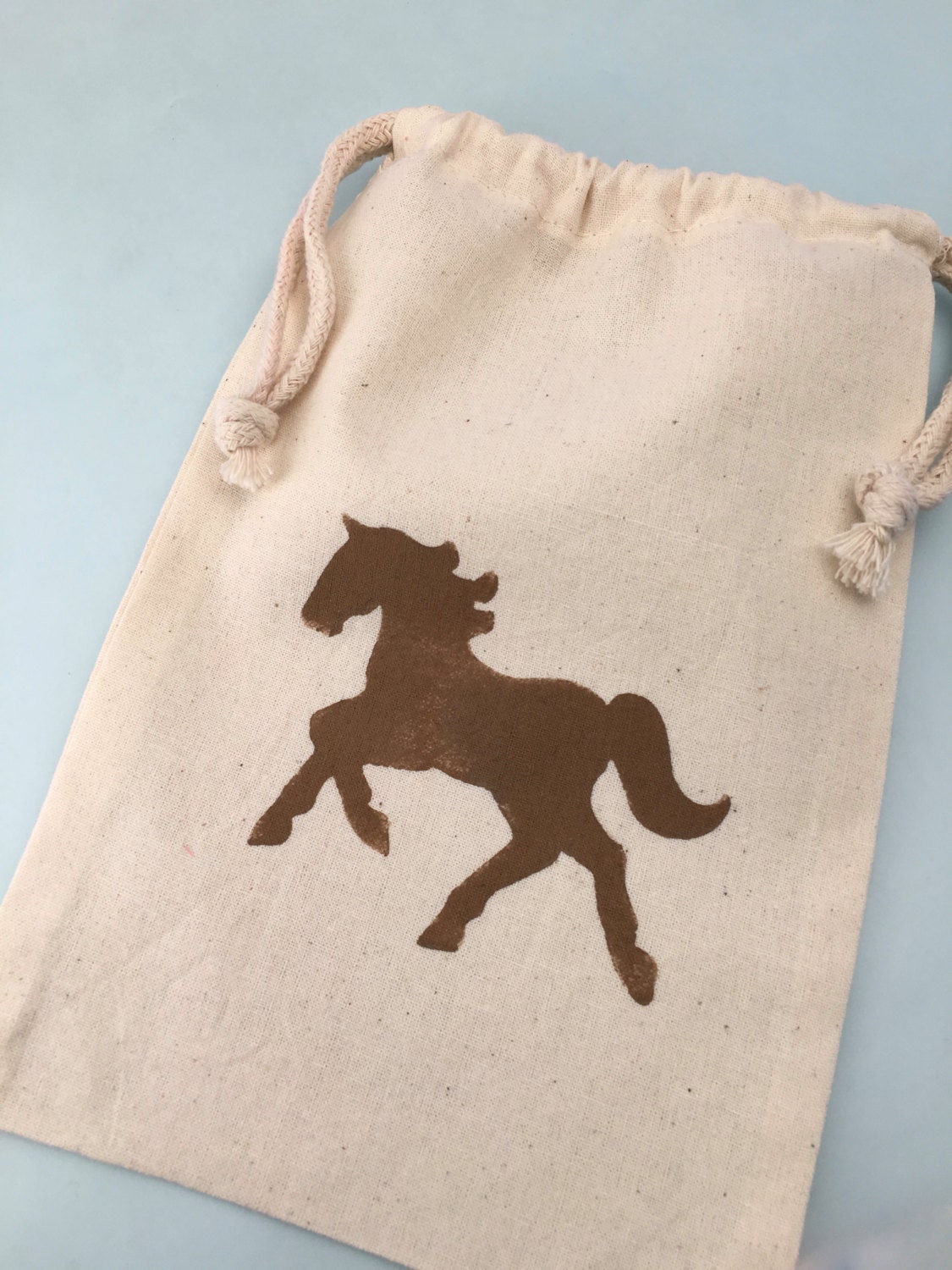 Horse Party Favor Bags with Hand Painted Horse design