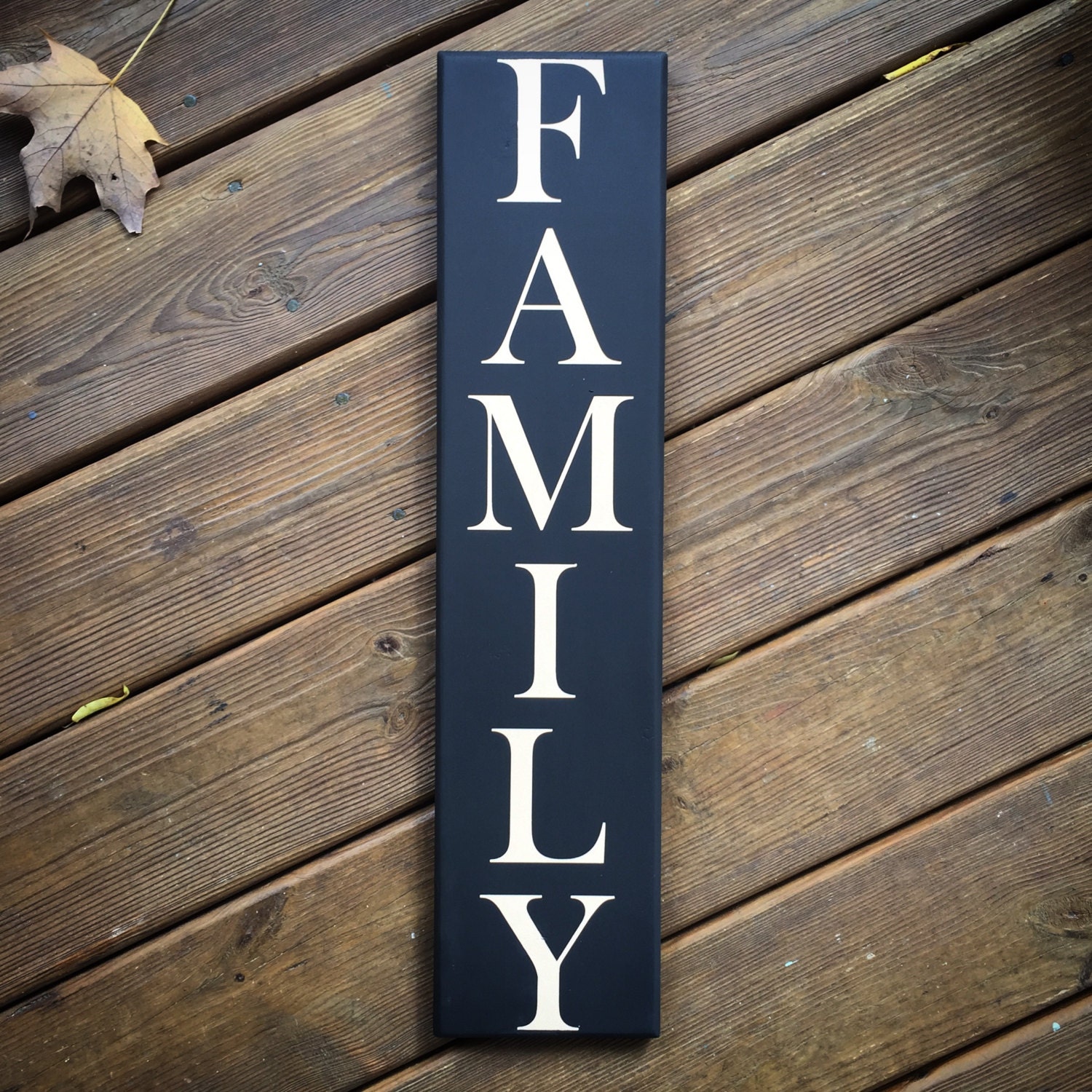 Vertical Family Wood Sign Custom Family Decor by 4Lovecustomgifts