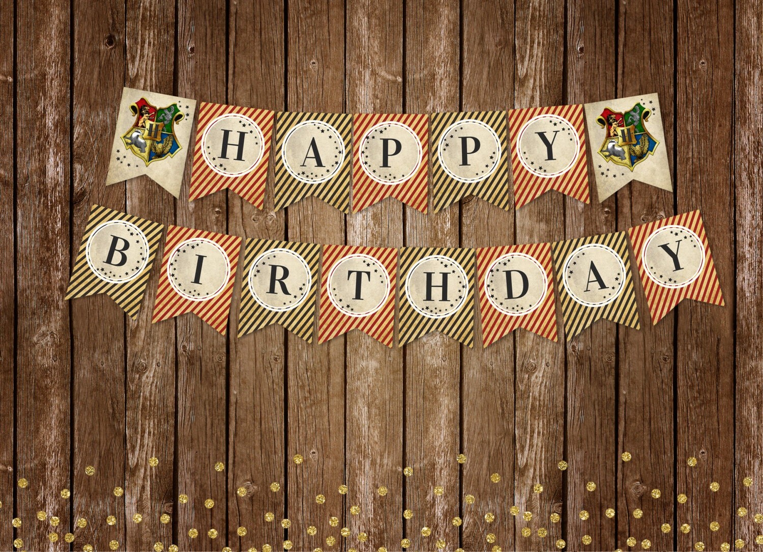 Harry Potter Birthday Harry Potter Banner Harry by PrintyMuch
