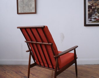 Spindle-Back Danish-Style Lounge Chair