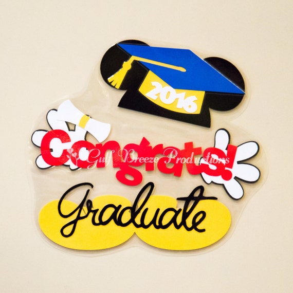 Personalized Graduation Mickey Mouse Disney Cruise Door Magnet