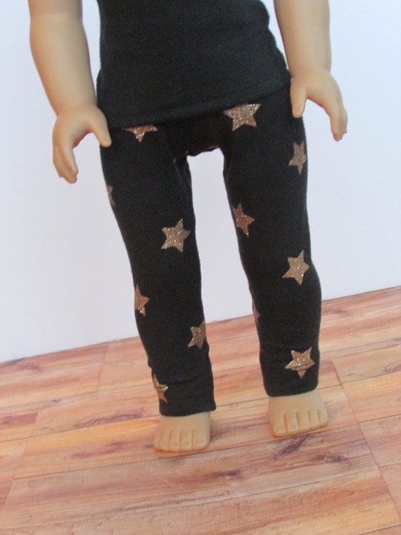 Gold Star Leggings - 18 Inch Doll Clothes // Clothing