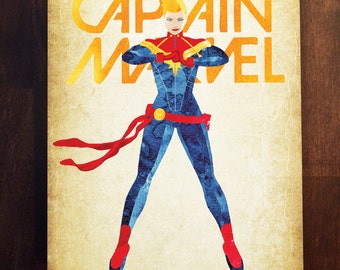 Captain Marvel - Carol Danvers Metal Plate