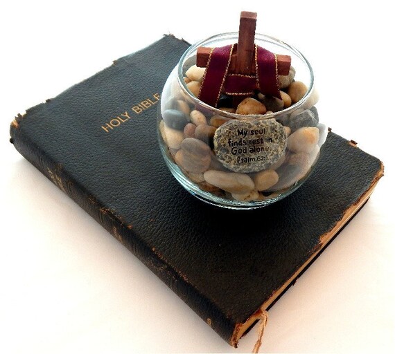 Resurrection Terrarium in a Glass Bowl / Miniature Religious