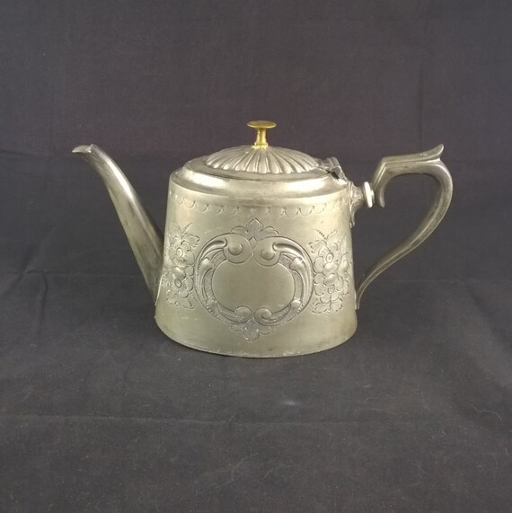Sheffield pewter teapot marked 5199 coffeepot pewter coffepot