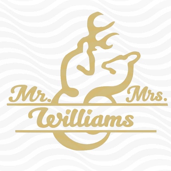 Download Mr. & Mrs. Split Monogram Frame Anniversary Gift by Dxfstore