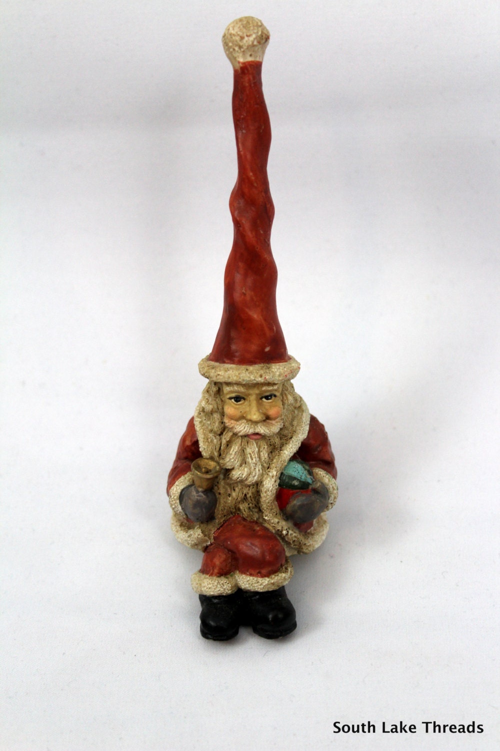 vtg 6 santa claus ceramic figurine christmas vtg 6 santa claus ceramic figurine christmas