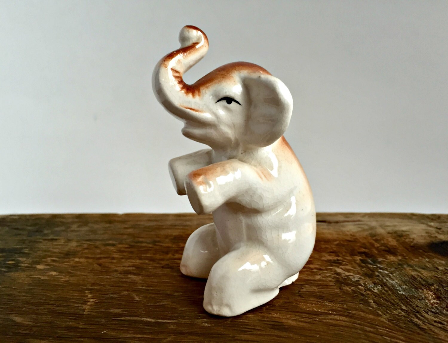 Vintage Miniature Elephant Figurine Made in by JoyfulLifeVintage