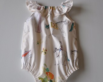 Ruffle Neck Playsuit/Romper