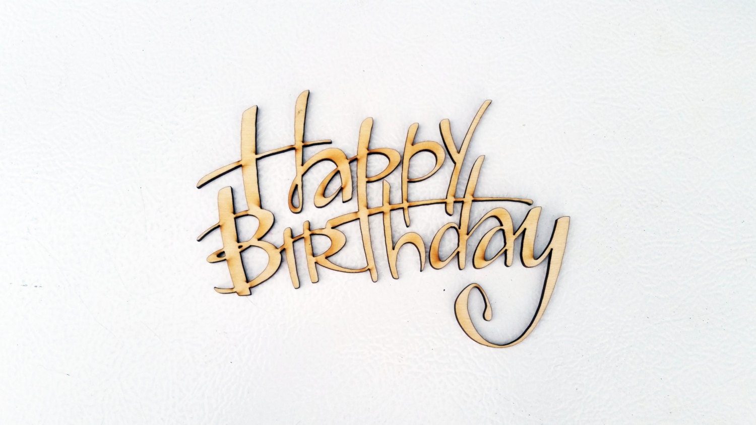 Happy Birthday wood cut out sign by docjlasercreations on Etsy