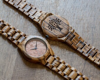 Wood Watch, clock, watch, Wooden watch,mens watch, clock, birthday gift, Fathers day, groomsmen gift, groom,gift, anniversary, BSMW
