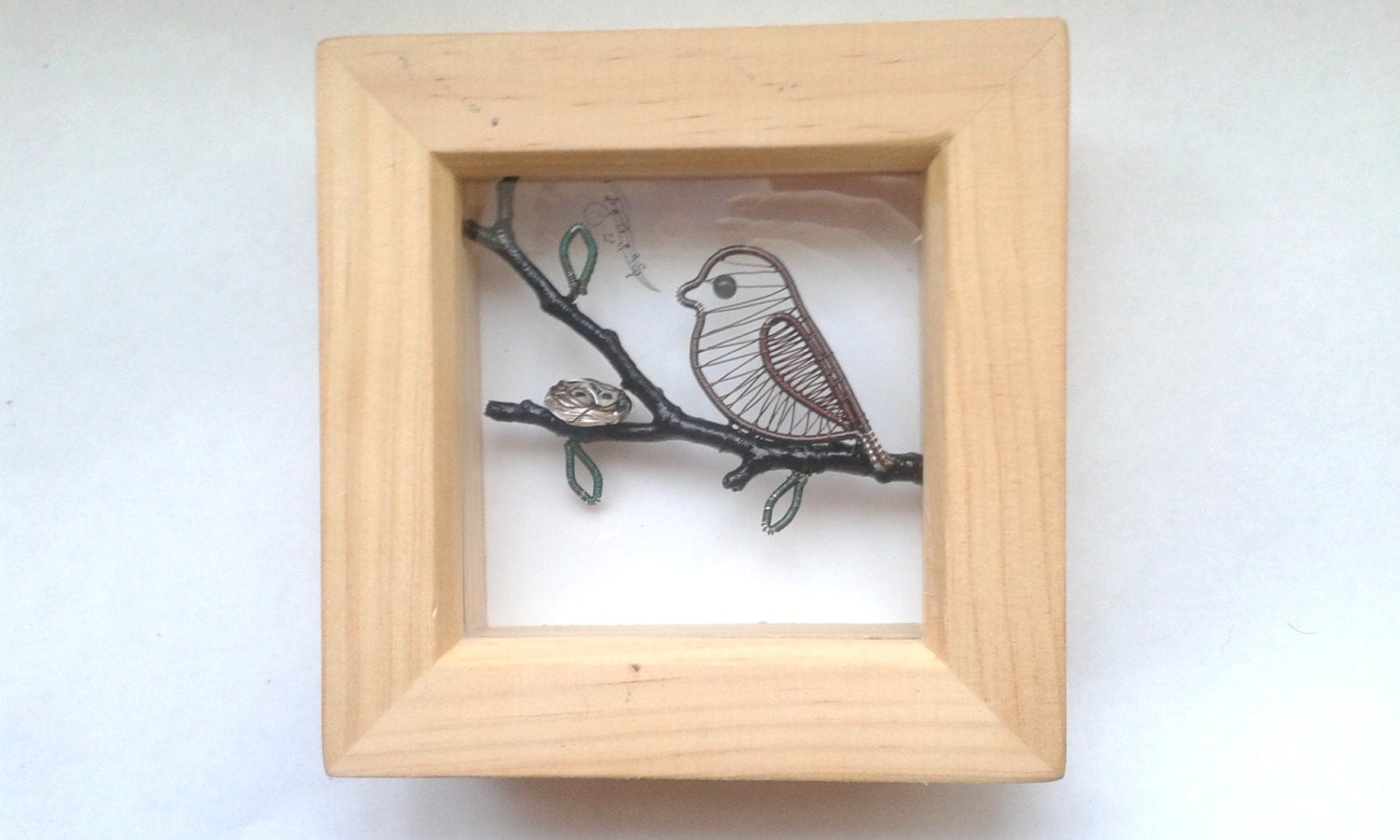 Sparrow Shadowbox Frame Art Shadow Box Frame Decoration