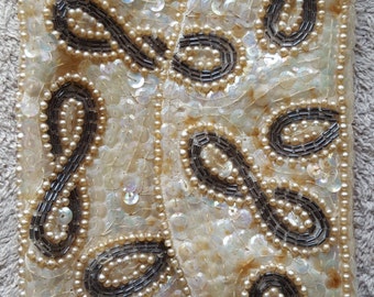 Vintage Sequined Clutch purse handbag