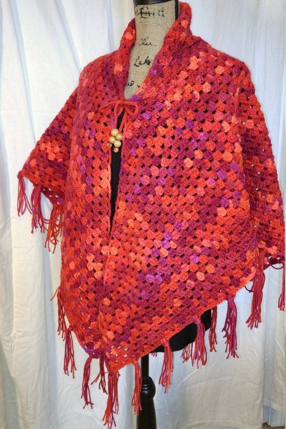 Fiery Red Prayer Shawl bed shawl fashion shawl