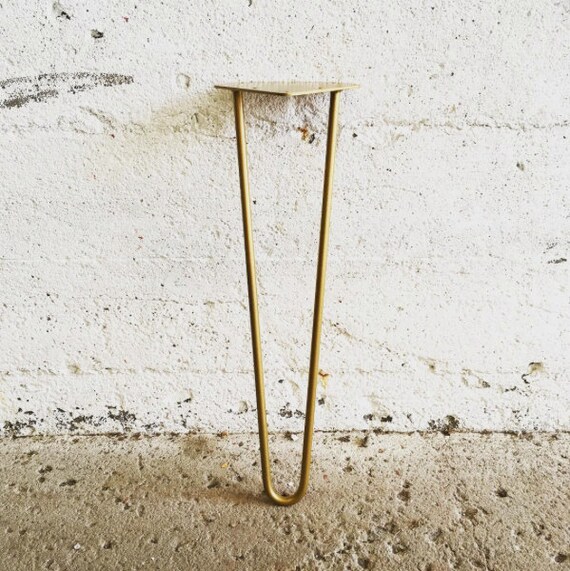 Set of 4 Golden Hairpin Legs Gold Color Powder coated Table